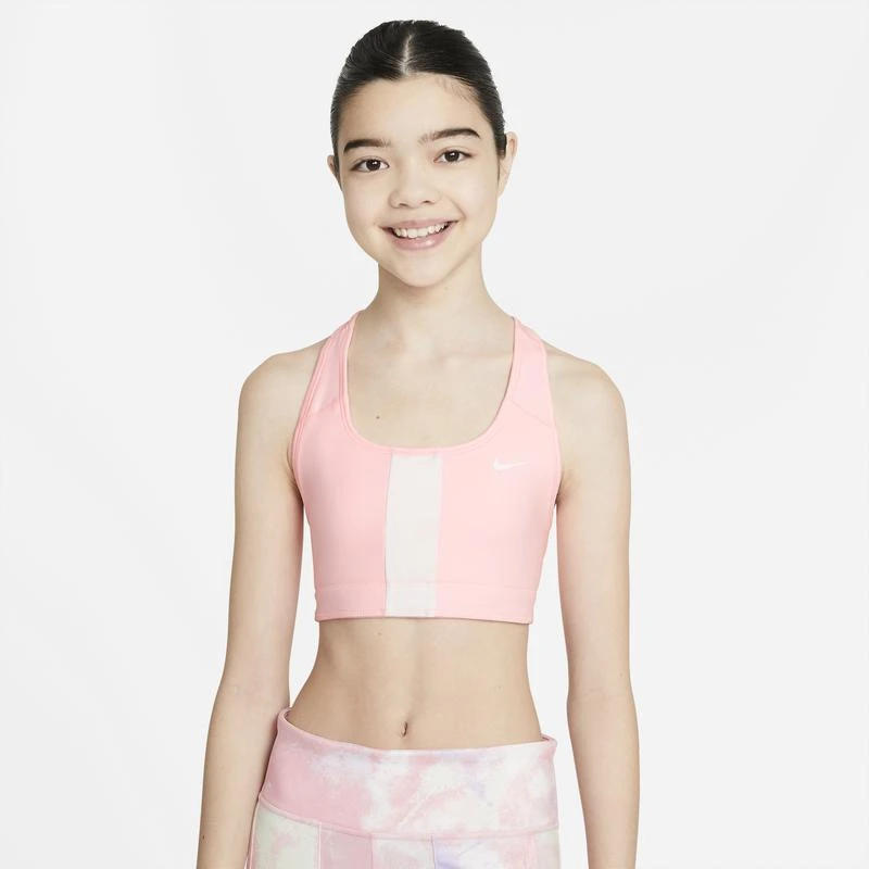 商品NIKE|Nike Swoosh AOP Rev Bra - Girls' Grade School,价格¥237,第2张图片详细描述