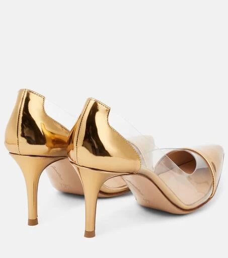 商品Gianvito Rossi|Plexi 70皮革与PVC材质高跟鞋,价格¥5060,第3张图片详细描述