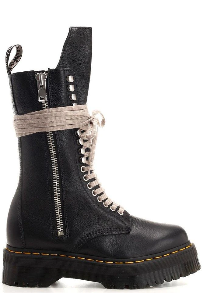 商品Rick Owens|Rick Owens X Dr. Martens Round Toe Lace-Up Boots,价格¥2897,第1张图片