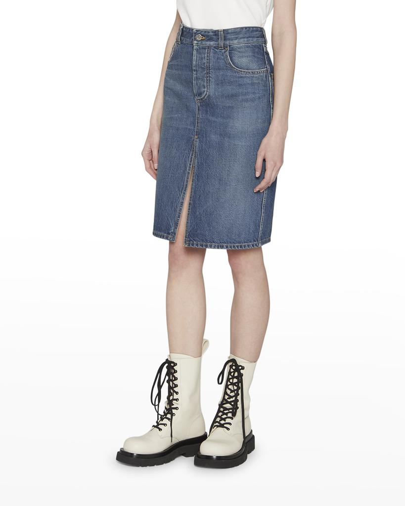 Denim Midi Skirt商品第3张图片规格展示