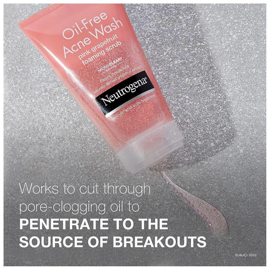 商品Neutrogena|Oil-Free Acne Wash Face Scrub Pink Grapefruit,价格¥97,第4张图片详细描述