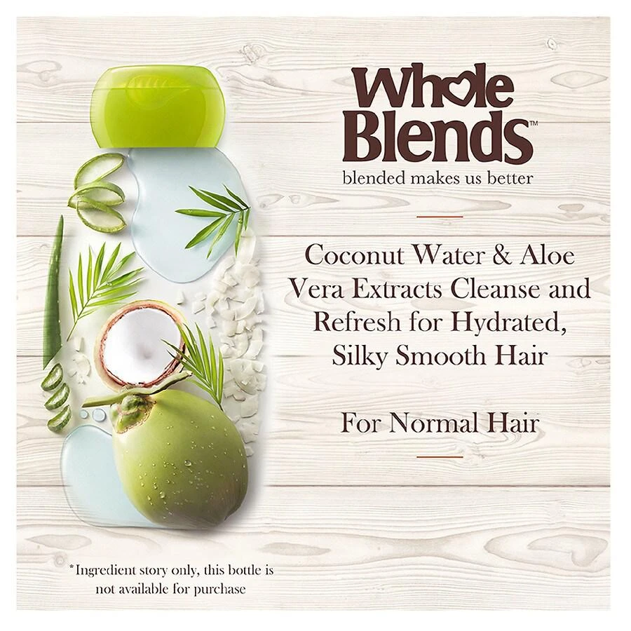 商品Garnier Whole Blends|Hydrating Shampoo with Coconut Water & Aloe Vera Extracts,价格¥42,第2张图片详细描述