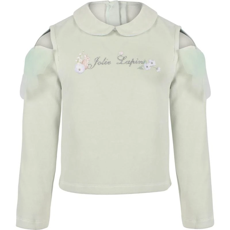 商品Lapin House|Jolie lapin floral blouse and skirt set in light green,价格¥1075,第2张图片详细描述