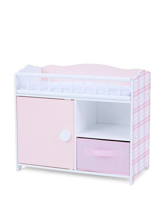 Olivia's Little World by Kids Aurora Princess Pink Plaid Baby Doll Bed with Accessories Pink - Ages 3-7 商品