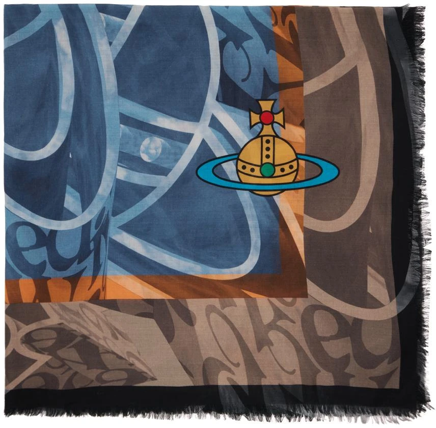 商品Vivienne Westwood|Blue 3D Multi Orb Scarf,价格¥1895,第1张图片