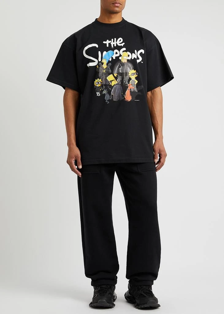 商品Balenciaga|X The Simpsons black printed cotton T-shirt,价格¥3022,第4张图片详细描述