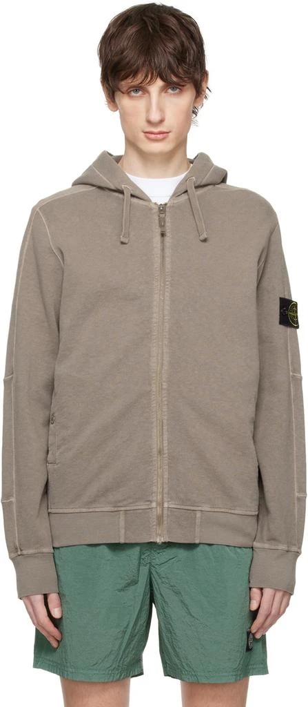 商品Stone Island|Gray Patch Hoodie,价格¥2552,第1张图片