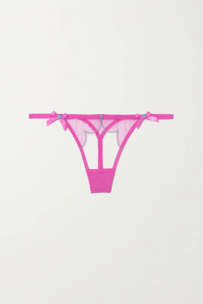 商品L'Agent by Agent Provocateur|Lorna 刺绣绢网丁字裤,价格¥192,第1张图片