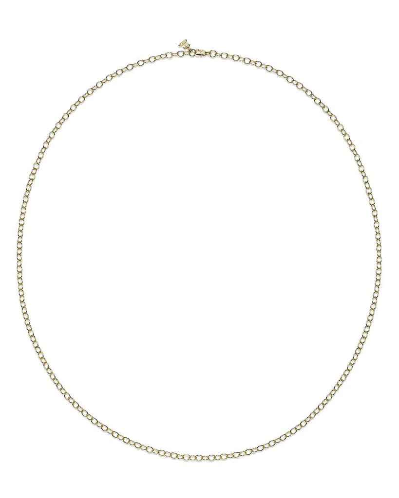 18K Yellow Gold Oval Link Chain Necklace, 24" 商品