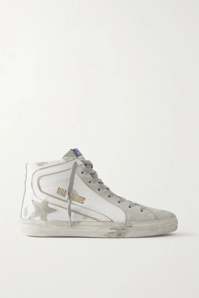 商品Golden Goose|Slide 仿旧绒面革皮革高帮运动鞋  - IT35,价格¥5140,第1张图片