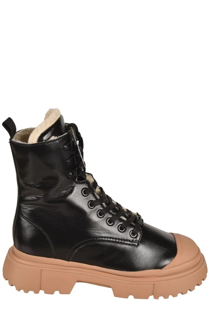 商品hogan|Hogan H619 Lace-Up Combat Boots,价格¥2911,第1张图片