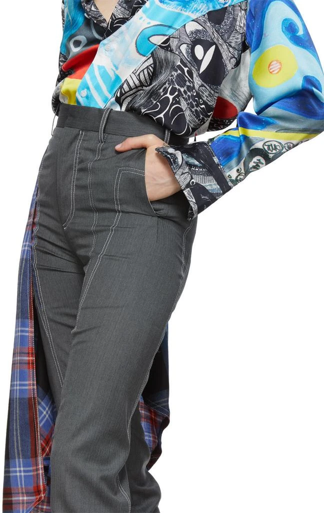 商品Charles Jeffrey Loverboy|Grey Draped Trousers,价格¥2183,第4张图片详细描述