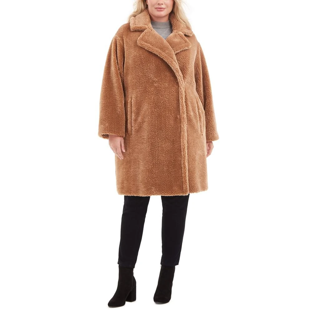商品Michael Kors|Plus Size Faux-Fur Teddy Coat,价格¥713,第1张图片