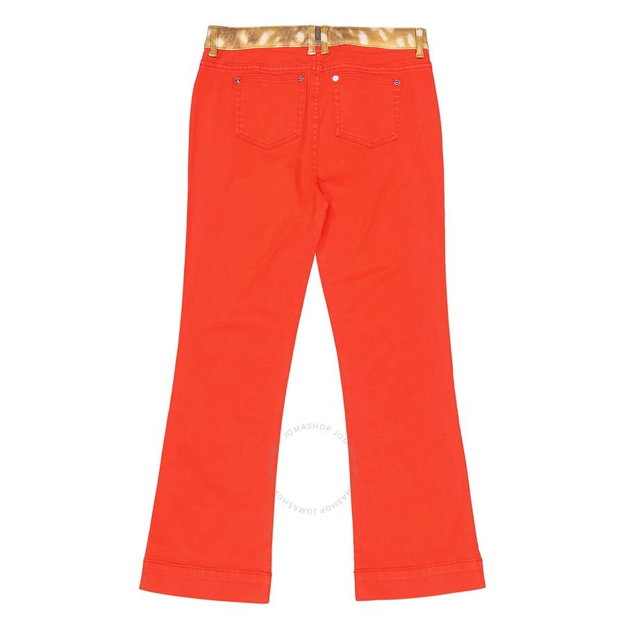 商品Burberry|Girls Bright Red Deer Fur Pattern Detail Flared Jeans,价格¥431,第2张图片详细描述