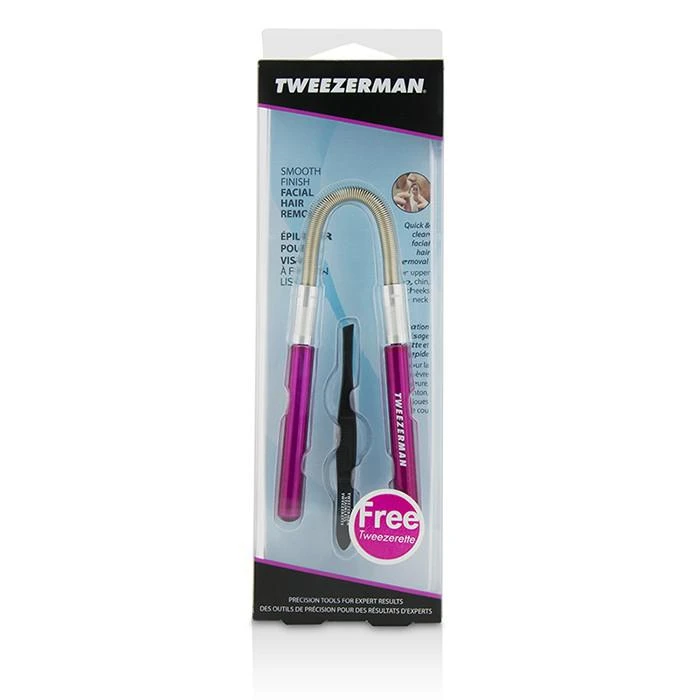 商品Tweezerman|Tweezerman 脸部除毛器 除毛夹 Facial Hair Remover-粉色(附黑色眉镊) -粉色(附黑色眉镊)(2pcs),价格¥185,第1张图片