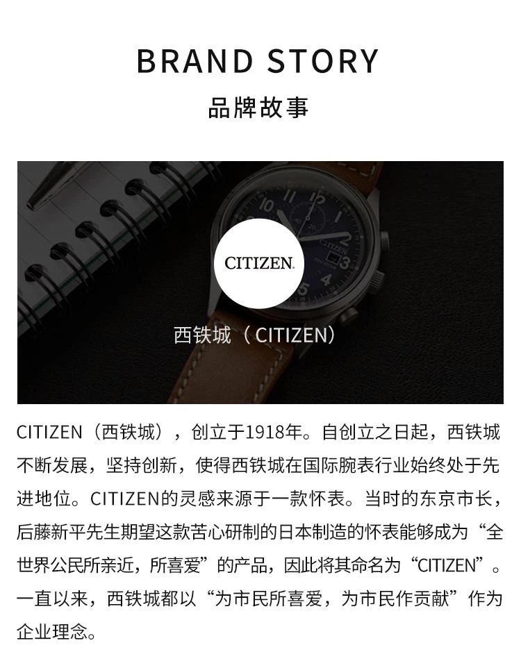 商品Citizen|日本直邮CITIZEN西铁城日本正品自动机械商务时尚男表NP4080-50A,价格¥4508,第7张图片详细描述