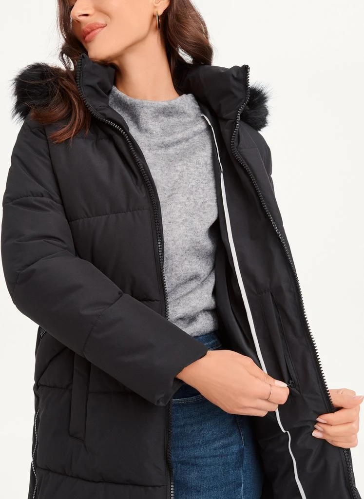 商品DKNY|Double-Pocketed Faux-Fur Long Puffer Jacket,价格¥753,第4张图片详细描述