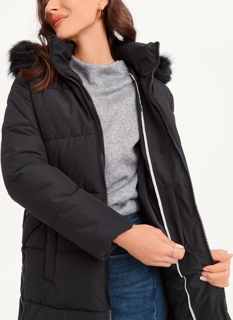 商品DKNY|Double-Pocketed Faux-Fur Long Puffer Jacket,价格¥2358,第6张图片详细描述