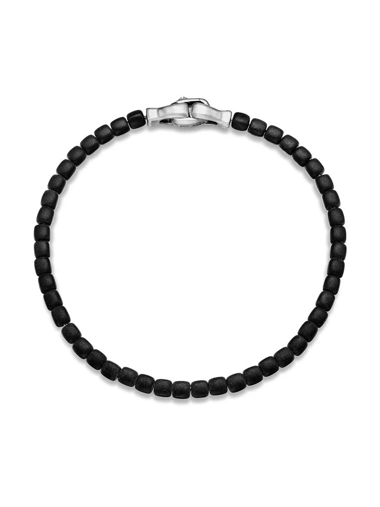 商品David Yurman|Spiritual Beads Cushion Bracelet in Sterling Silver,价格¥3171,第4张图片详细描述