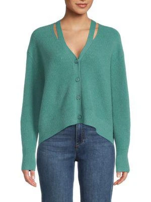 商品360 Cashmere|​Cecile Cutout Cashmere Cardigan,价格¥1277,第4张图片详细描述