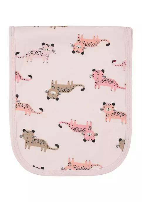 商品Gerber|Baby Girls Set of 4 Leopard Burp Blankets,价格¥89,第4张图片详细描述
