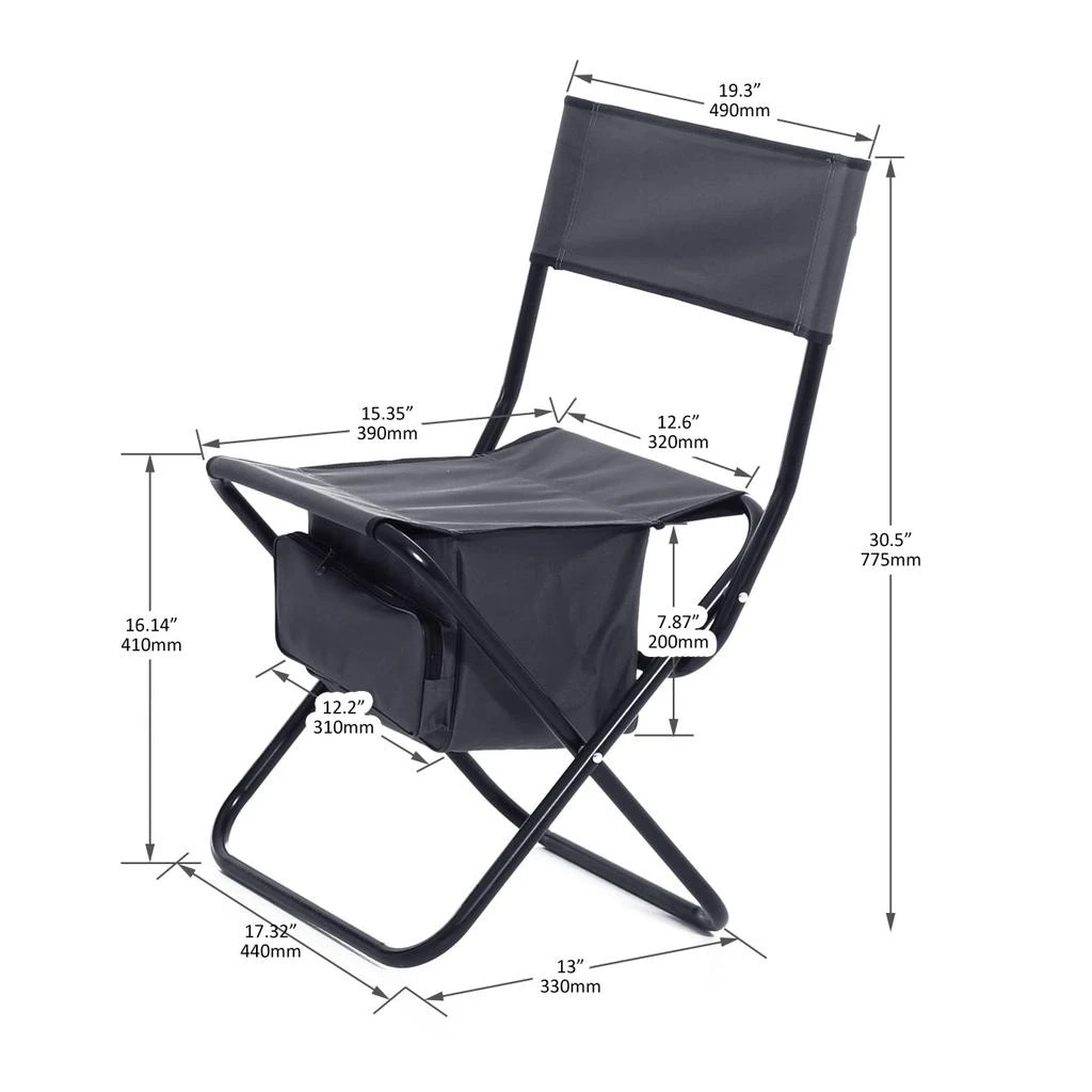 商品Simplie Fun|4-piece Folding Outdoor Chair,价格¥1165,第3张图片详细描述