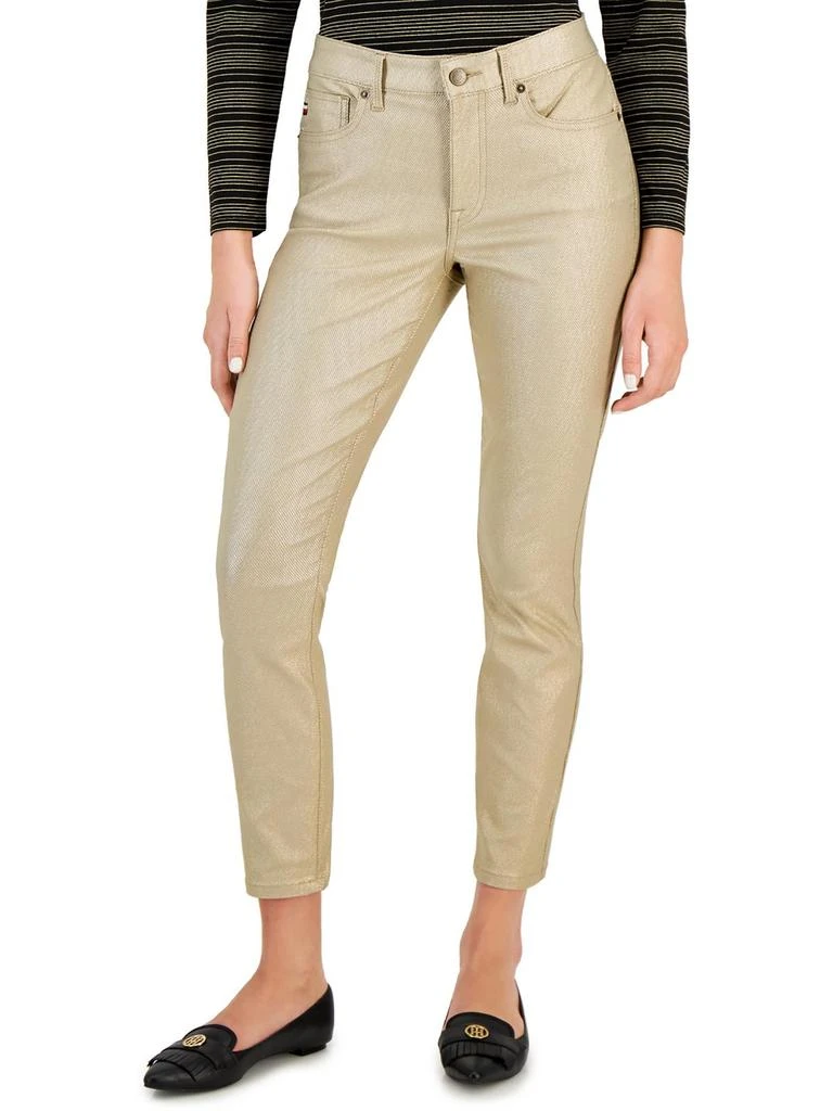 商品Tommy Hilfiger|Tribeca Womens Foiled Skinny Leg Ankle Pants,价格¥438,第1张图片