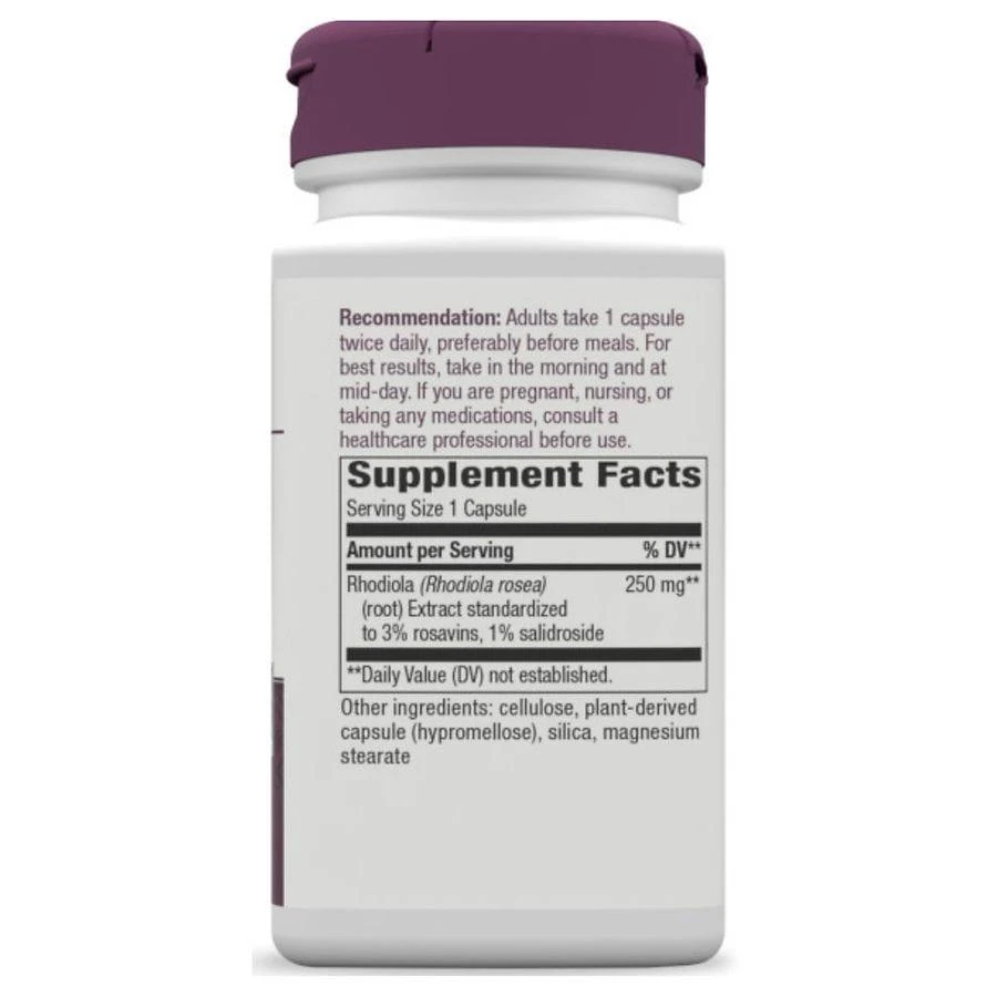 商品Nature's Way|Rhodiola Energy Vegan Capsules,价格¥166,第5张图片详细描述