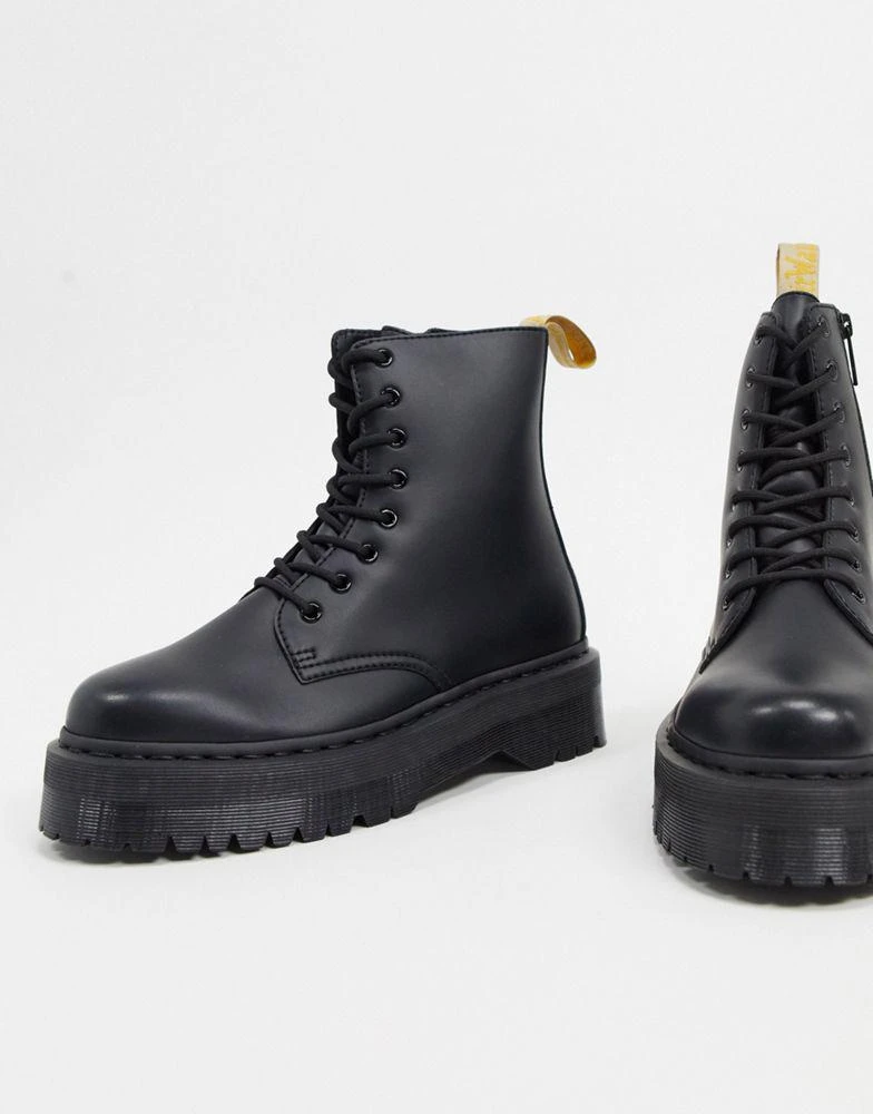 商品Dr. Martens|Dr Martens vegan jadon platform boots in black,价格¥1744,第1张图片