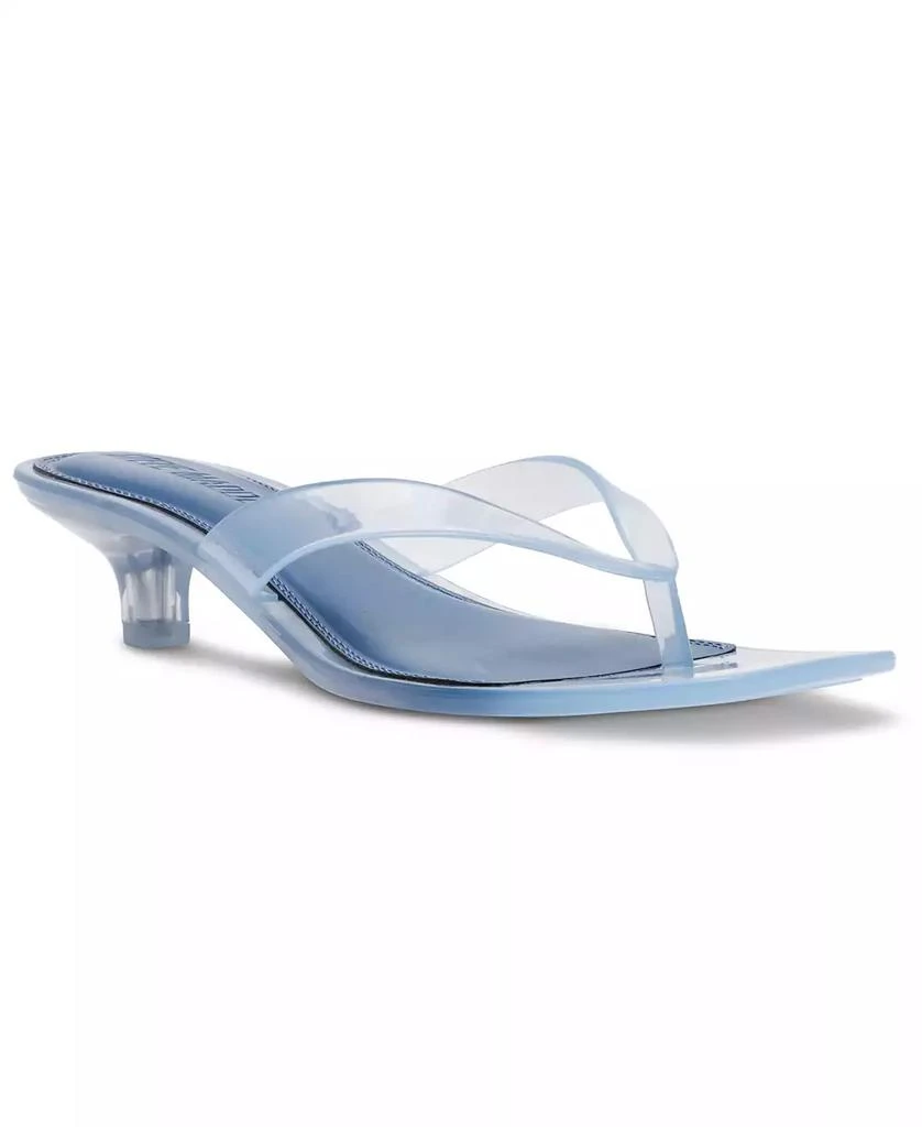 商品Steve Madden|Women's Tracie-J Kitten-Heel Jelly Thong Sandals,价格¥439,第1张图片