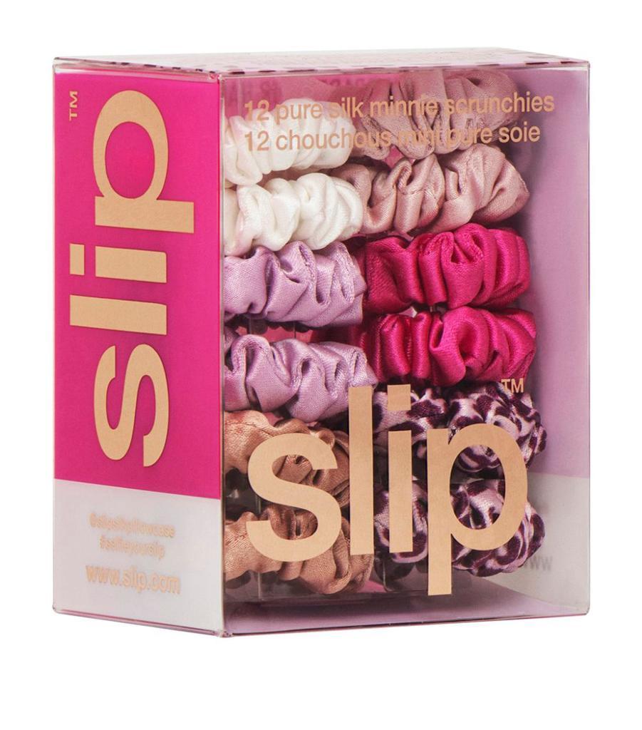 商品Slip|Pure Silk Minnie Scrunchies (Set of 12),价格¥360,第5张图片详细描述