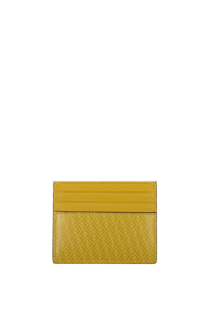 商品Fendi|Document holders Leather Yellow Sunflower,价格¥1718,第2张图片详细描述