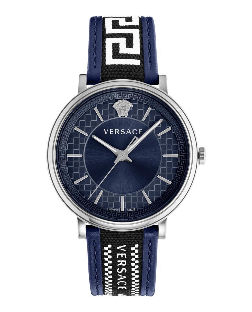 商品Versace|V-Circle Strap Watch,价格¥1889,第1张图片