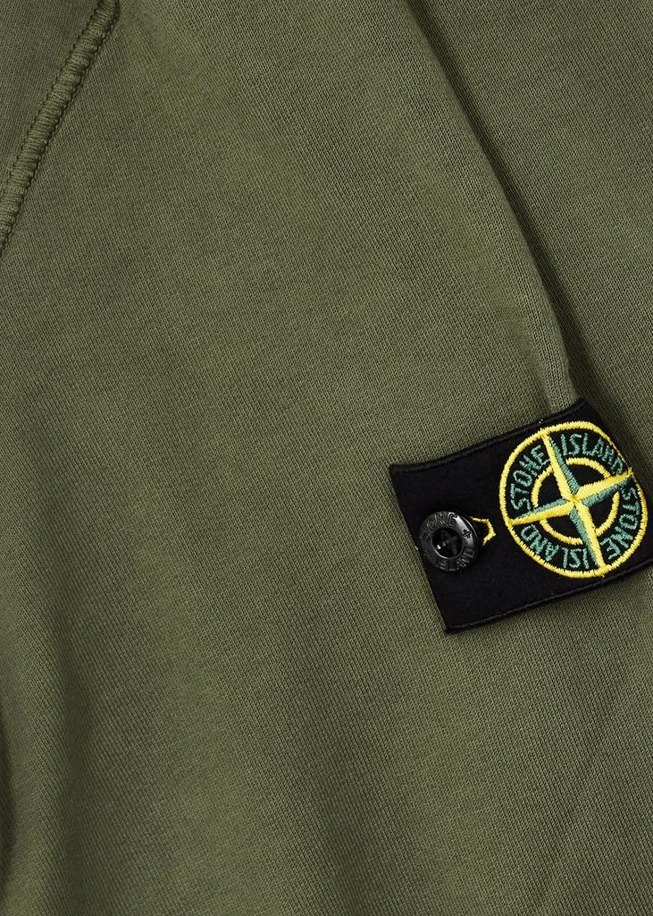 商品Stone Island|KIDS Green hooded cotton sweatshirt (14 years),价格¥1737,第2张图片详细描述