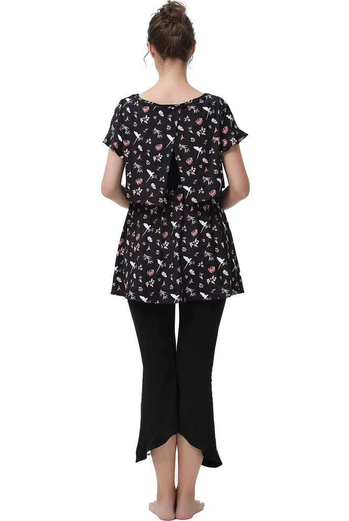商品Kimi & Kai|Angela Maternity/Nursing Top & Bottom Pajama Set,价格¥665,第4张图片详细描述