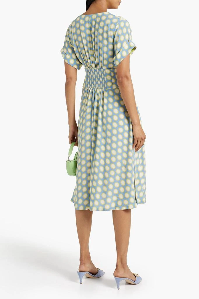 商品Diane von Furstenberg|Marge shirred printed crepe midi dress,价格¥1013,第3张图片详细描述