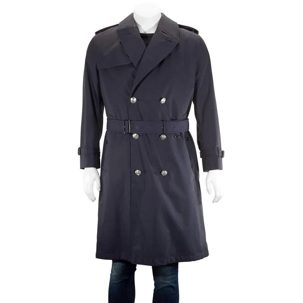 商品Burberry|Cotton Gabardine Trench Coat With Warmer In Midnight,价格¥5409,第1张图片