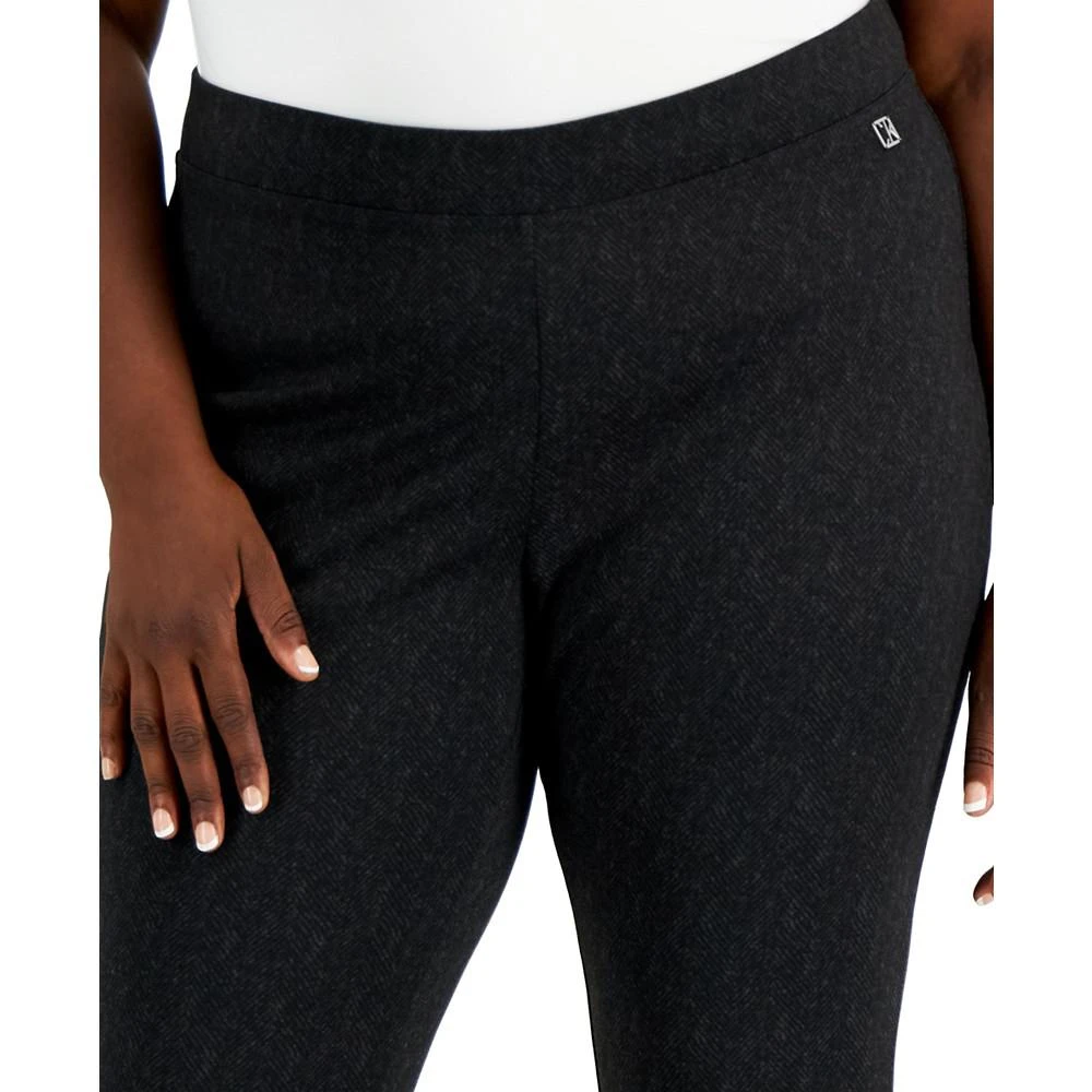 商品Calvin Klein|Plus Size Herringbone-Pattern Leggings,价格¥107,第4张图片详细描述