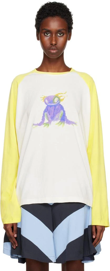 商品We11done|Yellow Monster Long Sleeve T-Shirt,价格¥1716,第1张图片