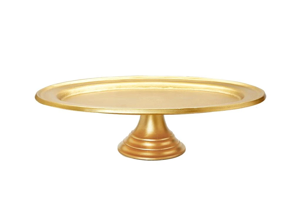 Classic Touch Decor Gold Footed Oval Shaped Tray 1