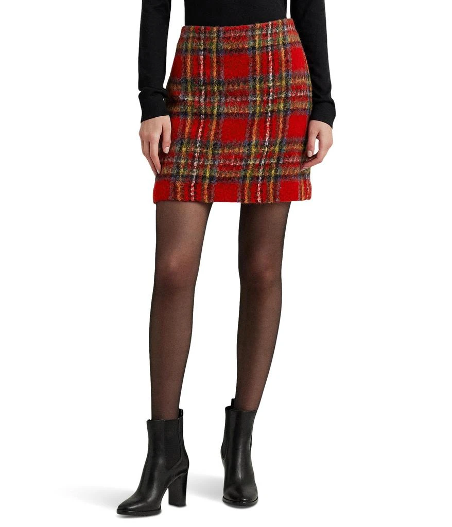 商品Ralph Lauren|Plaid Mohair Pencil Miniskirt,价格¥1469,第1张图片