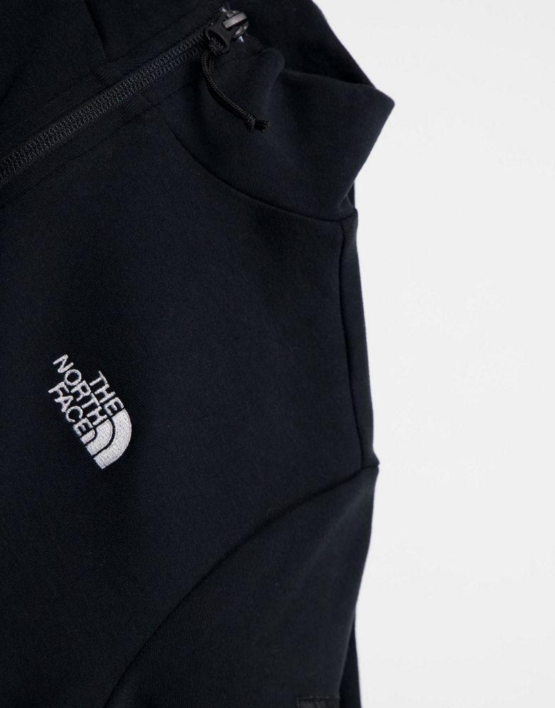 The North Face]北面The North Face乐斯菲斯女款长袖T恤, Black Box 1/4 zip long sleeve  t-shirt in black 价格¥374