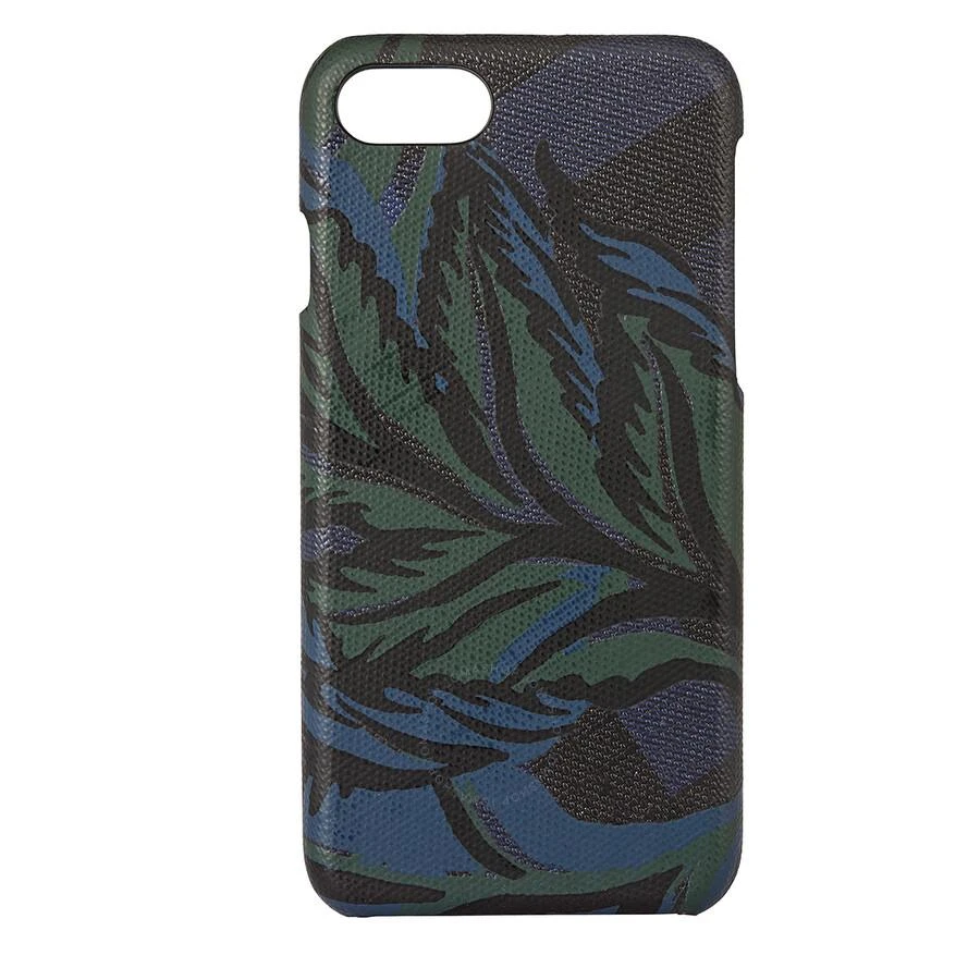 商品Burberry|Synthetic Floral Print London Check Iphone 6 Case in Navy Floral,价格¥182,第1张图片