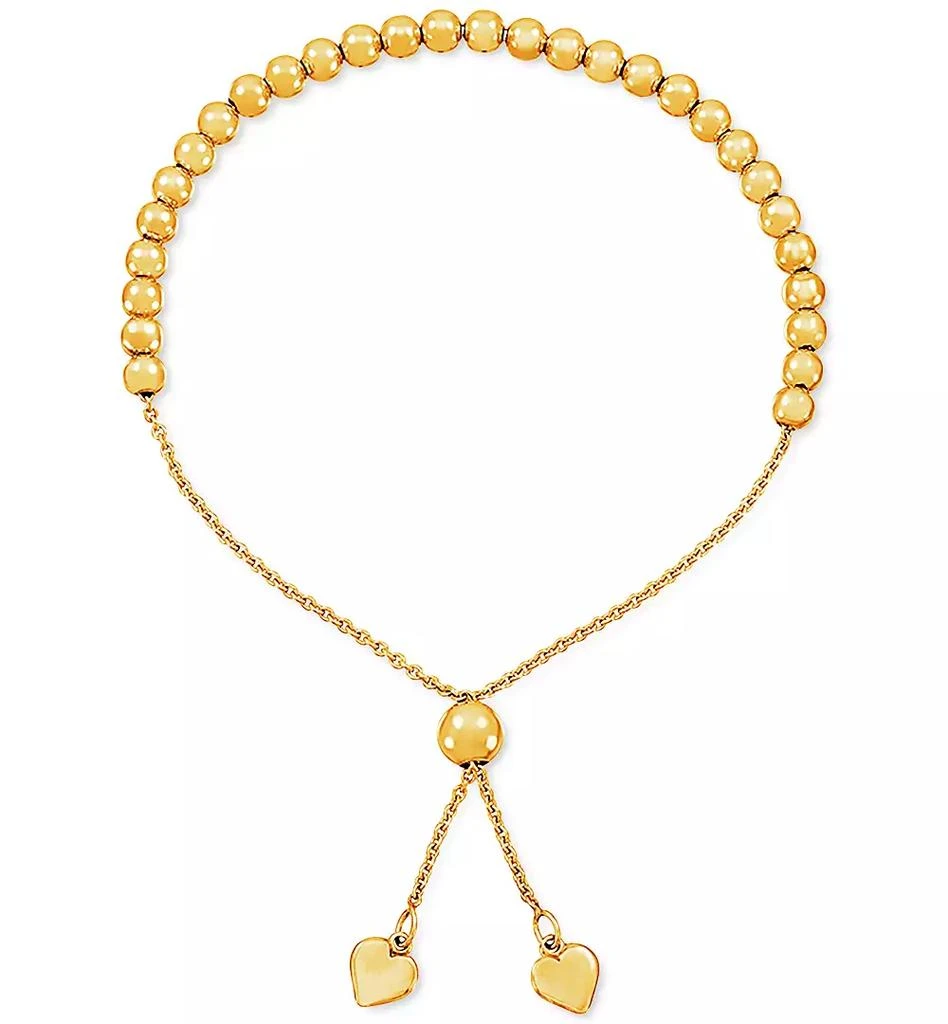 商品Macy's|Beaded Bolo Bracelet in 18k Gold-Plated Sterling Silver,价格¥217,第3张图片详细描述