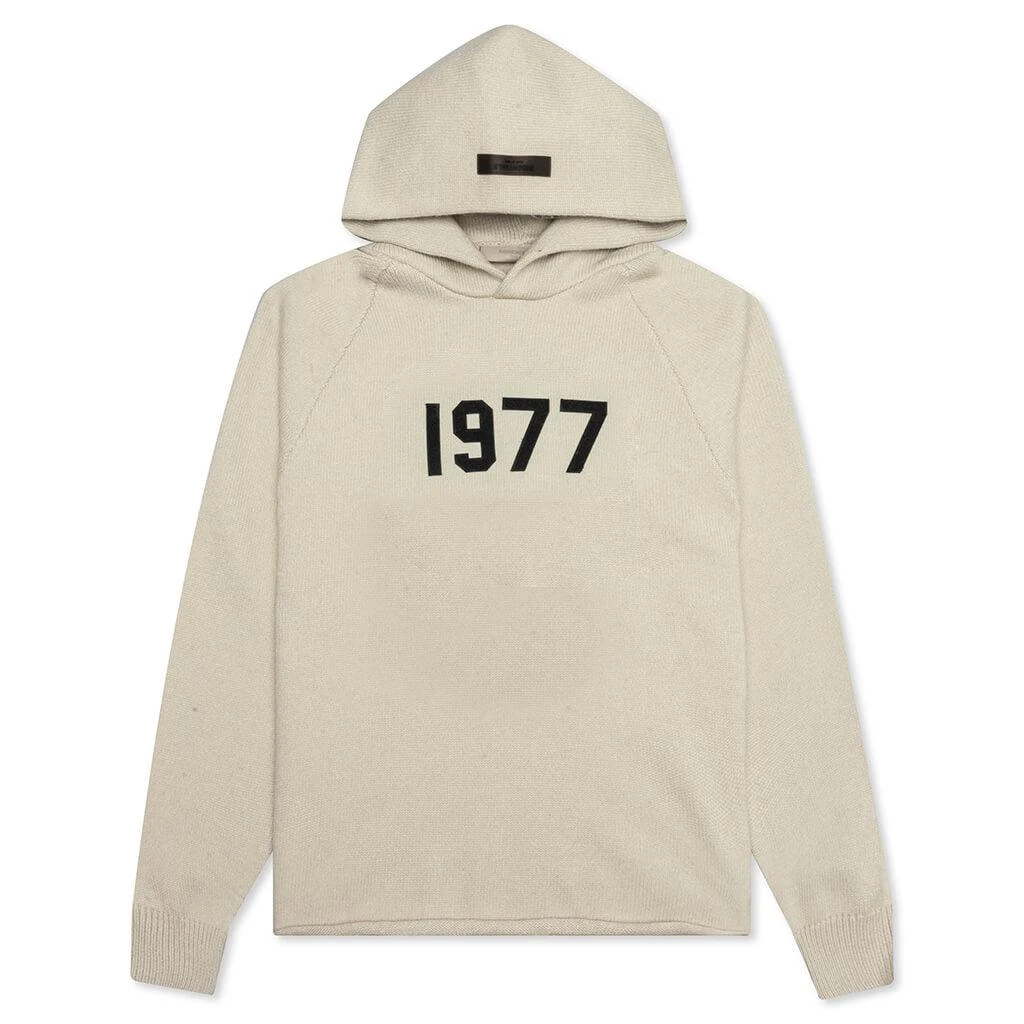 商品Essentials|Fear of God Essentials Knit Hoodie - Wheat,价格¥1067,第1张图片