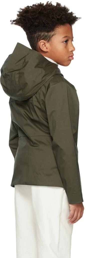 商品Moncler|Kids Khaki & Orange Down Rangen Parka Jacket,价格¥6554,第4张图片详细描述