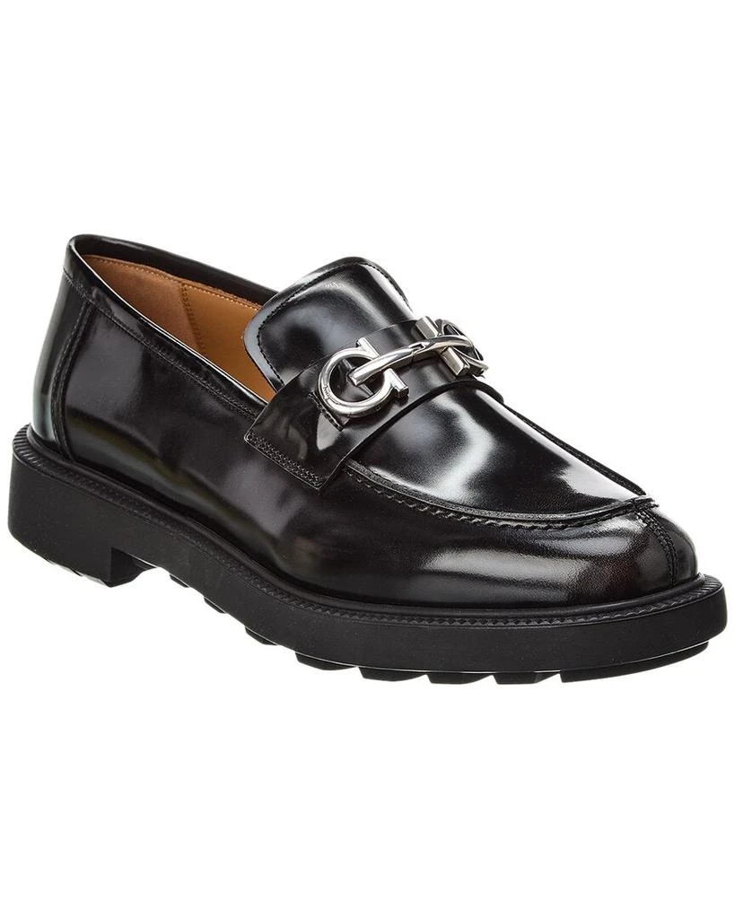 商品Salvatore Ferragamo|Ferragamo Leather Loafer,价格¥3954,第1张图片