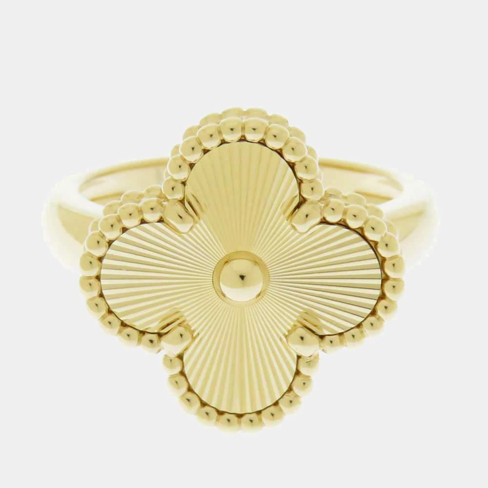 商品[二手商品] Van Cleef & Arpels|Van Cleef & Arpels Vintage Alhambra 18K Yellow Gold Ring EU 49,价格¥24151,第1张图片