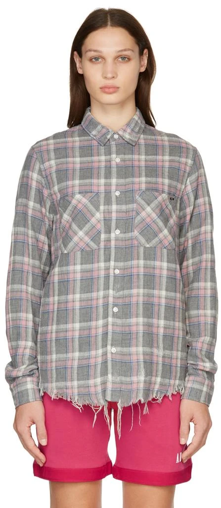 商品AMIRI|Multicolor Check Distressed Shirt,价格¥2050,第1张图片