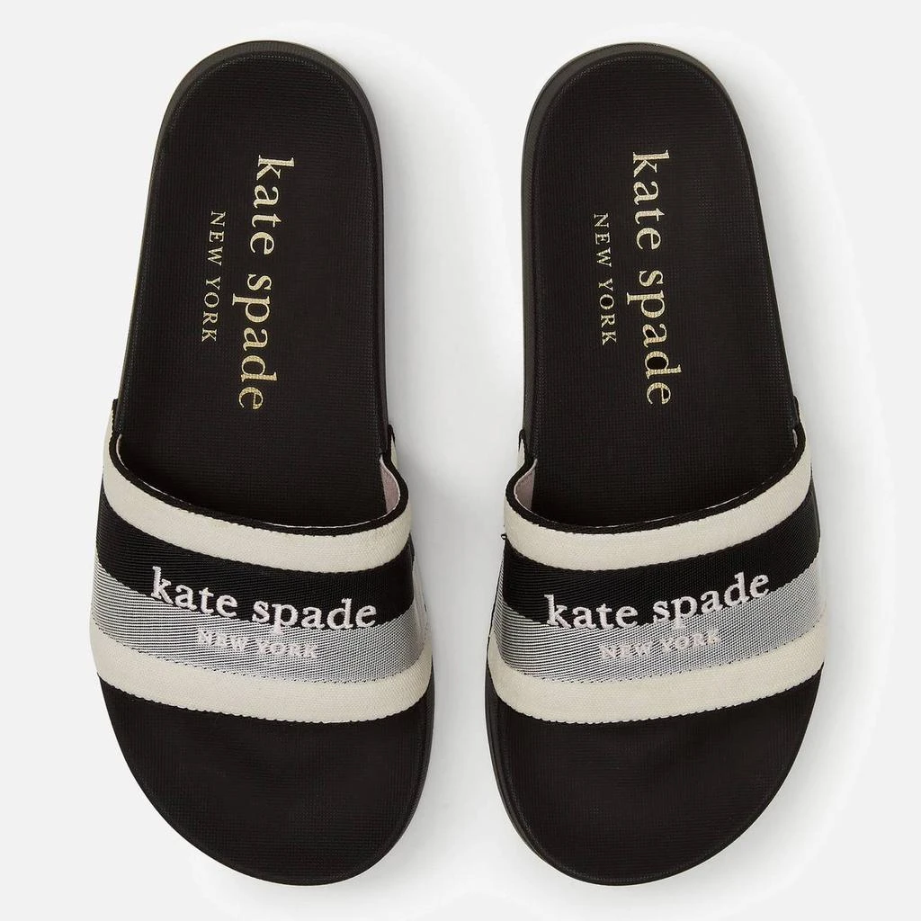 商品Kate Spade|Kate Spade New York Women's Buttercup Slide Sandals - Parchment/Black,价格¥159,第2张图片详细描述